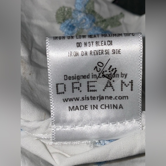 Urban Outfitters Sister Jane Women Lapris Shell Embroidered Shirtdress Midi M EW - Picture 4 of 11